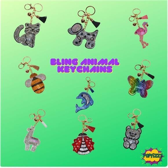 Elephant Keychains for Women Girls – Crystal Purse Charm – Backpack Charms - Picture 8 of 9